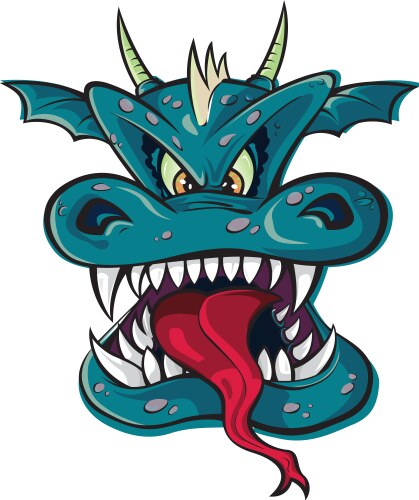 Dragon head Vector Images & Graphics for Commercial Use | VectorStock