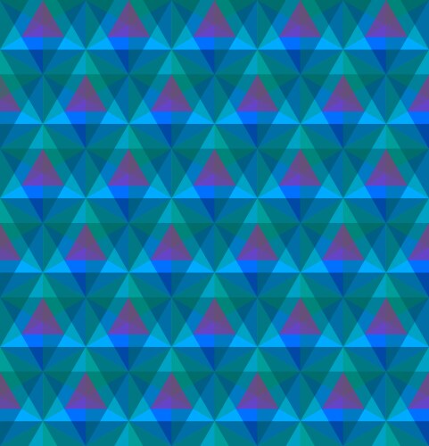 Triangular geometric seamless pattern vector image