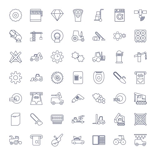 49 machine icons (36837682) – Free Vector | VectorStock