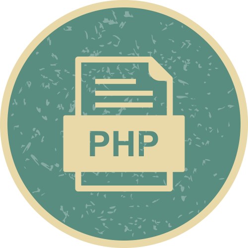 Php file document icon vector image