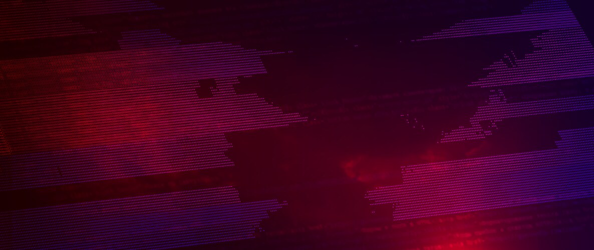 Abstract technology binary code dark red vector image