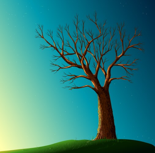 Green tree Royalty Free Vector Image - VectorStock
