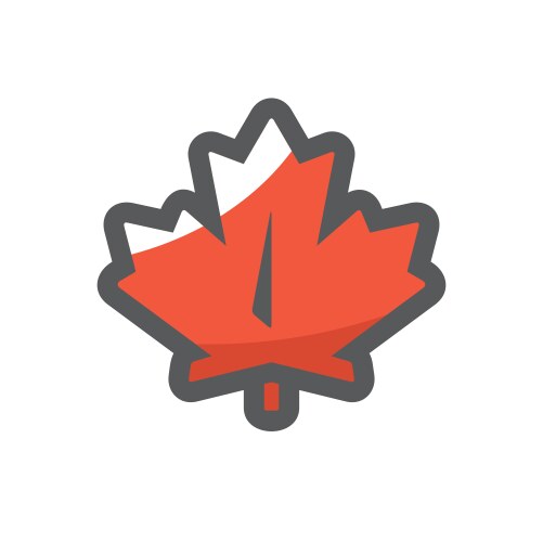 Maple icon graphic design template Royalty Free Vector Image