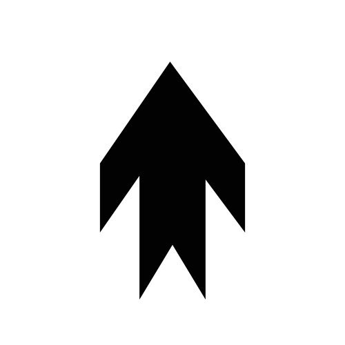 Arrow icon cursor button label next page web vector image