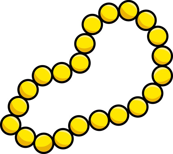 Necklace cartoon colored clipart Vector Image