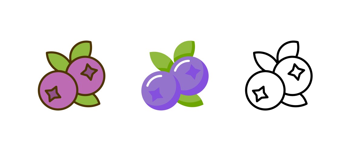 Raspberry icon flat berry Royalty Free Vector Image