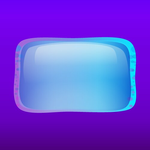 Space game ui frame for mobile interface design vector image