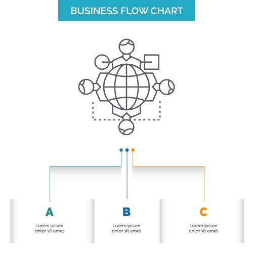 Logic Flow Chart - Operations & Processes vector image