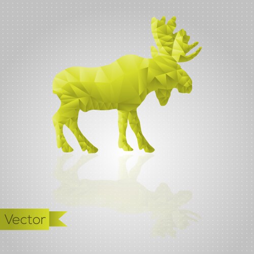 Origami Moose Vector Images (95)