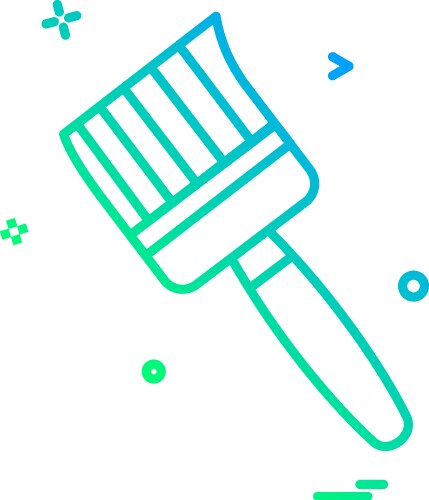 Brush colour paint icon design Vector Image