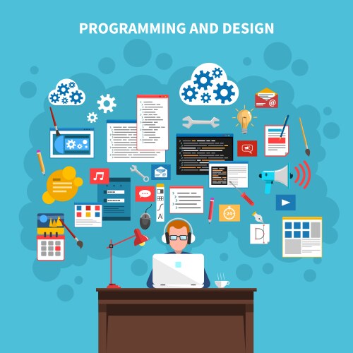 Programming & Web Development vector image