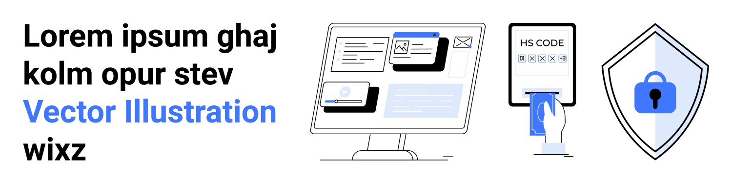 Digital security with multi-factor authentication vector image