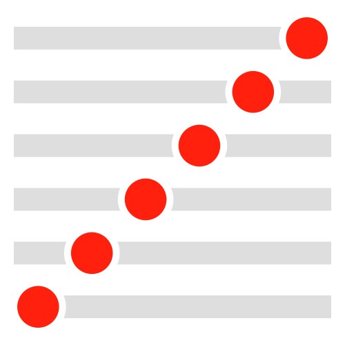 Rectangular buttons switches set at different vector image