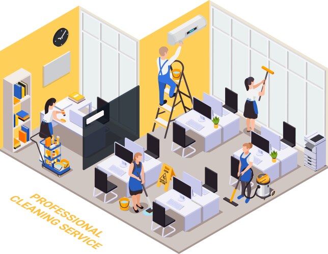 Industrial department cleaning composition Vector Image