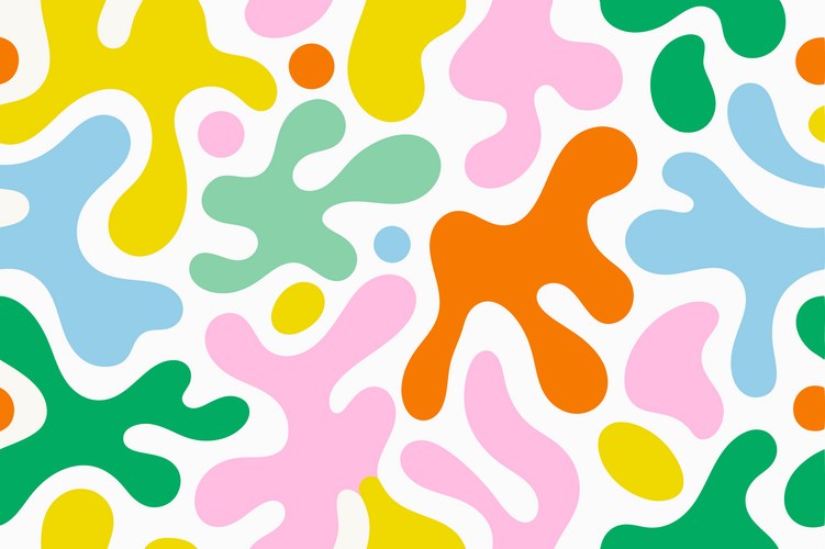 Vibrant Bold Geometric Pattern Vector Image