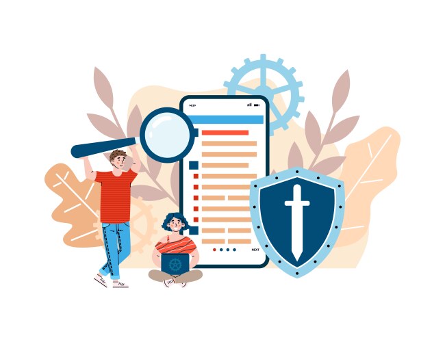Unit testing programming and development vector image