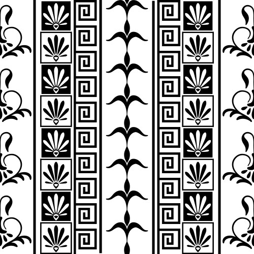 Ancient greek frame and border - key pattern Vector Image