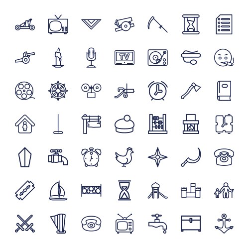 49 old icons (36974513) – Free Vector | VectorStock