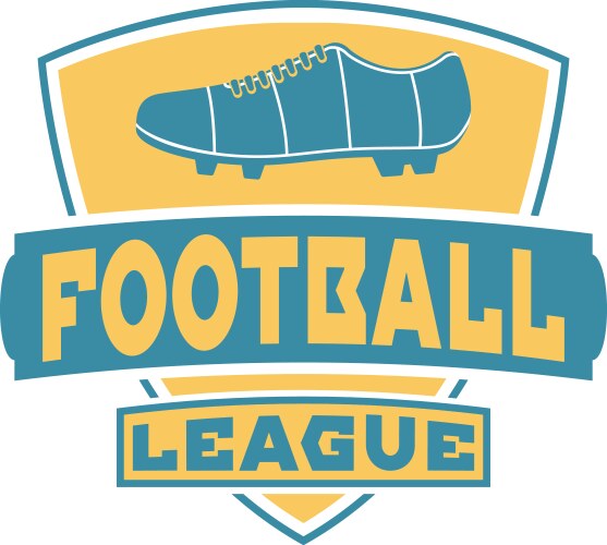 Soccer sign logo badge Vector Image