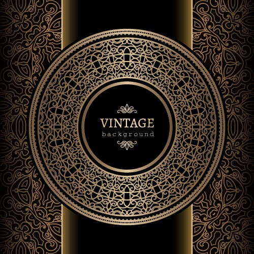 Vintage gold background Royalty Free Vector Image