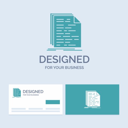 Code coding doc programming script business logo vektorbild
