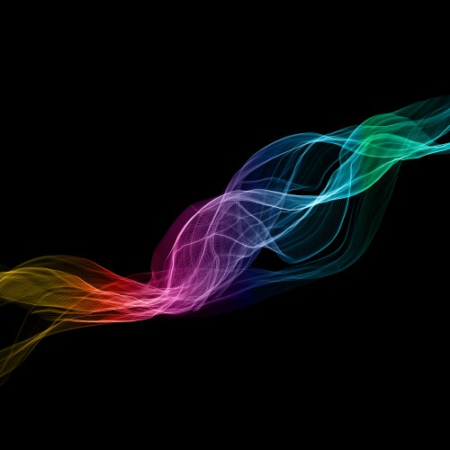 Rainbow feather Royalty Free Vector Image - VectorStock