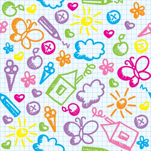 Doodle background Royalty Free Vector Image - VectorStock