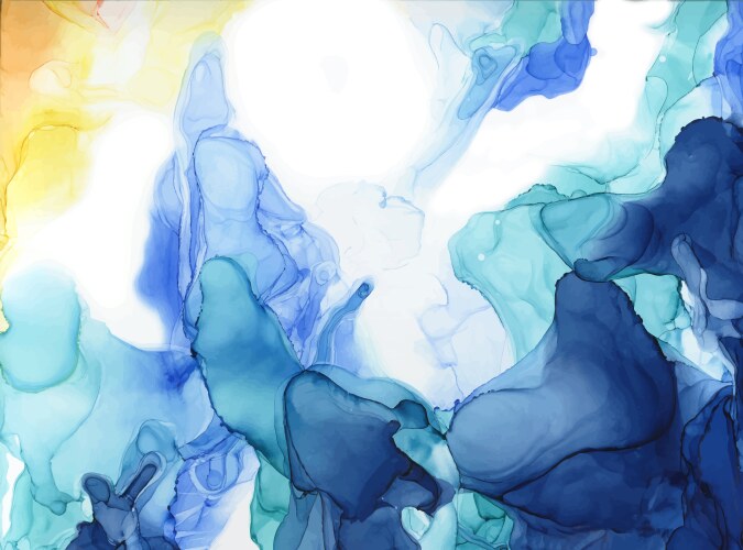 Abstract color ink background Royalty Free Vector Image