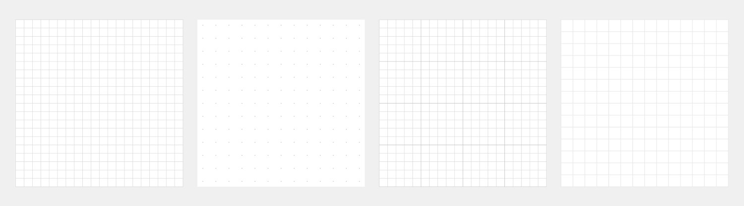 Grid background set square graph paper architect vector image