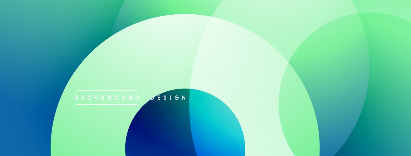 Abstract background features overlapping circles vector image