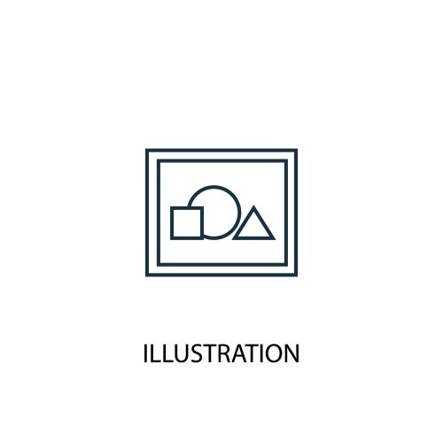 Concept line icon simple element vector image