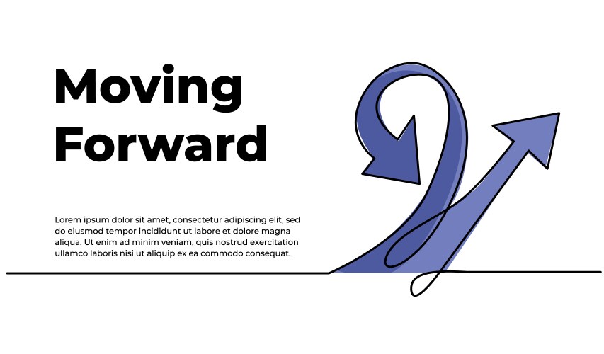 Continuous line design of arrows pointing up vektorbild