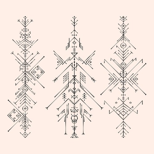 Sacred Geometric Patterns Vector Image