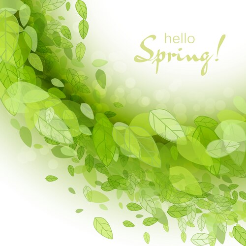 Spring Abstract Background Vector Spring leaves Royalty Free Vector Image - VectorStock