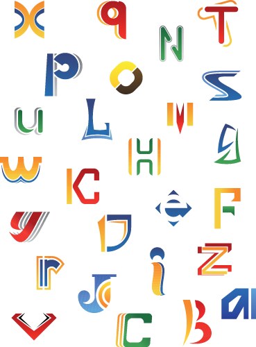 Alphabet Letter Collection Vector Image