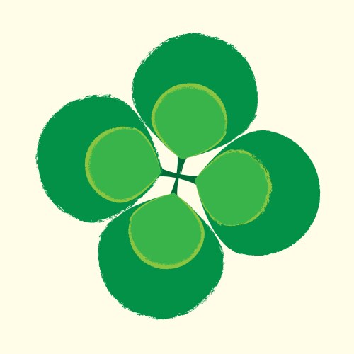 Four leaf shamrock Royalty Free Vector Image - VectorStock
