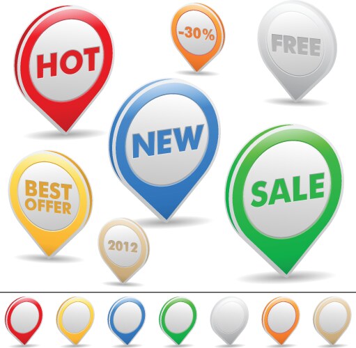 Pointers Royalty Free Vector Image - VectorStock