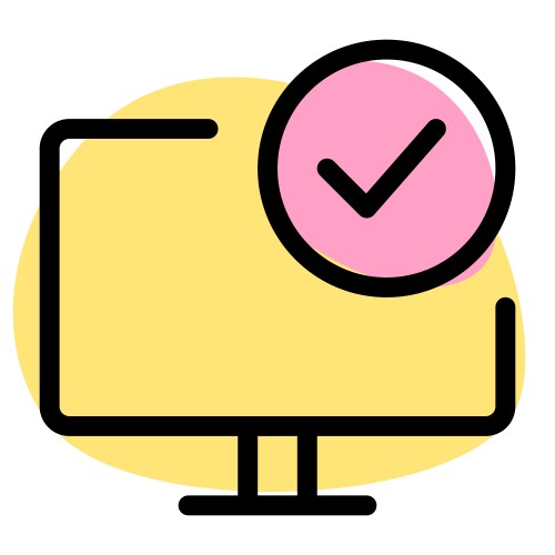 Managing tasks and to-do lists on computer vector image