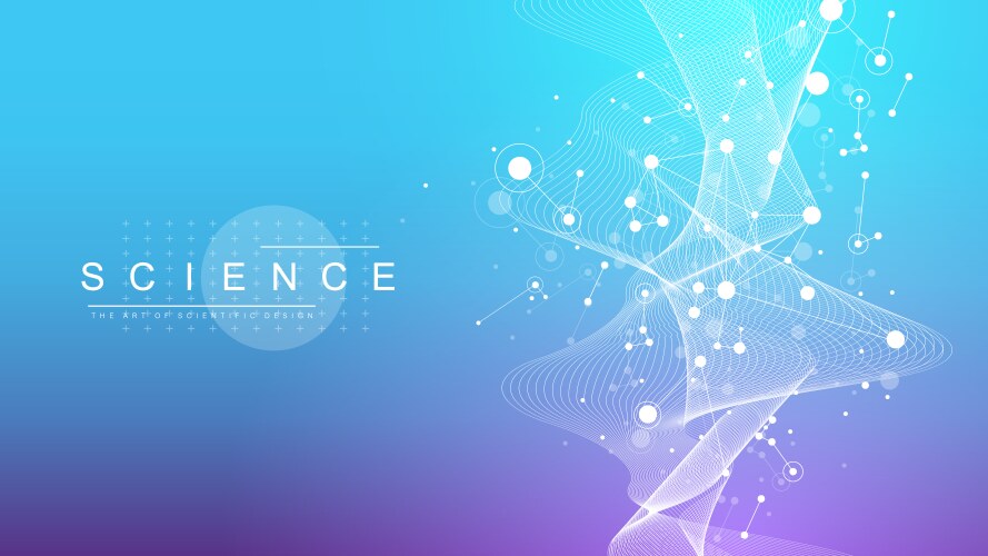 Digits abstract background with connected lines vector image