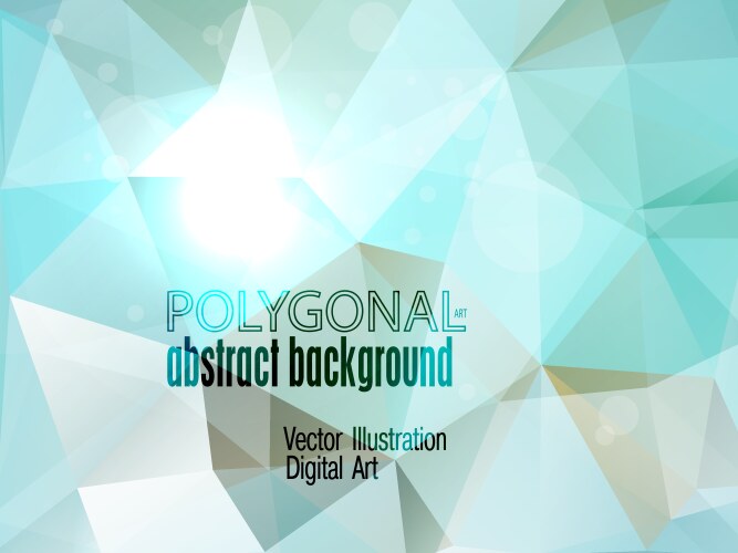 abstract colorful polygonal background vector image