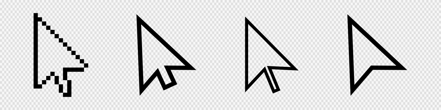 Click cursor icon computer mouse pointer arrow vektorbild