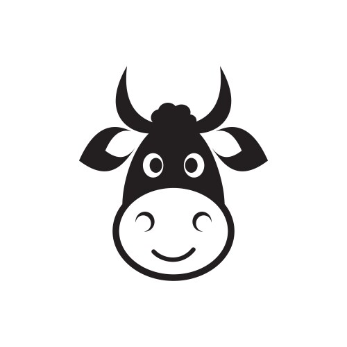 Cartoon cow Royalty Free Vector Image - VectorStock