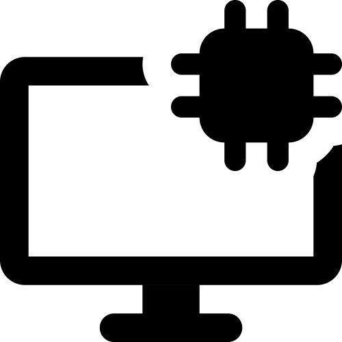 Microchip an essential component of computer vector image