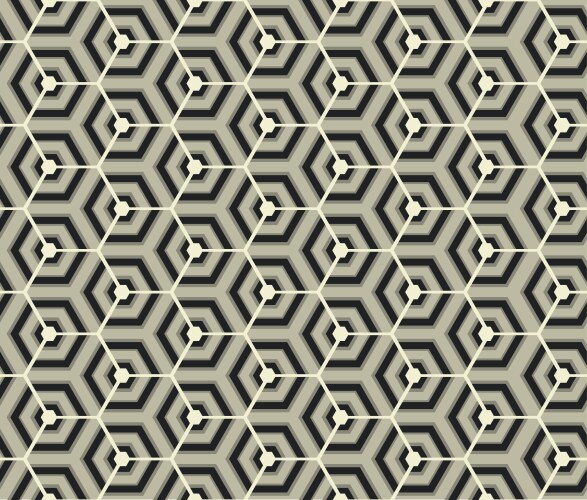 Retro wallpaper - vintage pattern black and white vector image