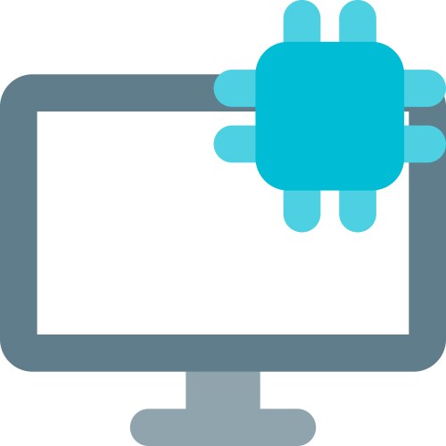Microchip an essential component of computer vector image