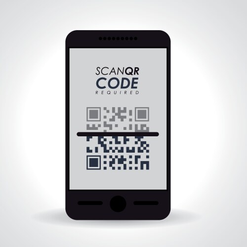 Scan qr code design vektorbild