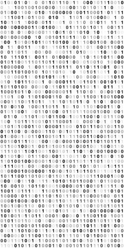 Dense Binary Code Screen vektorbild