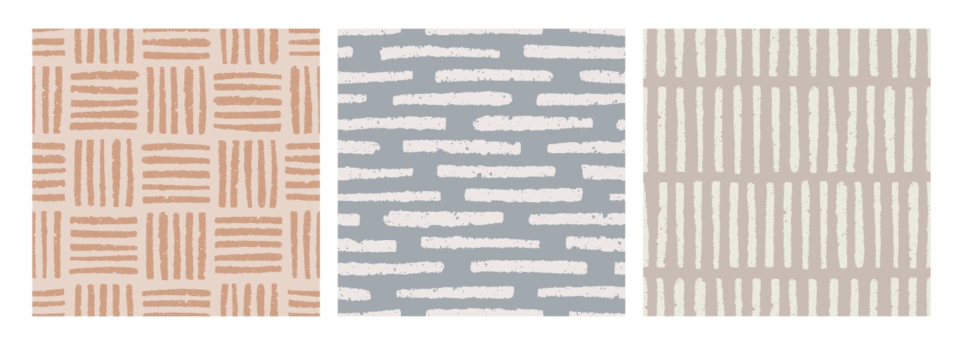 Seamless abstract patterns set in modern style vector image