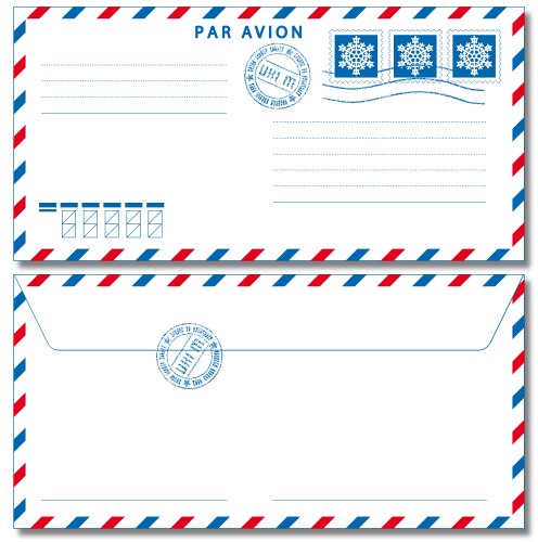 Vintage Airmail Envelope Vector Image