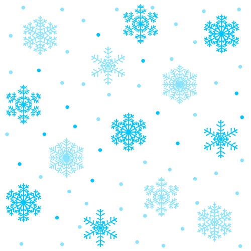 Blue snowflake concept pattern christmas Vector Image